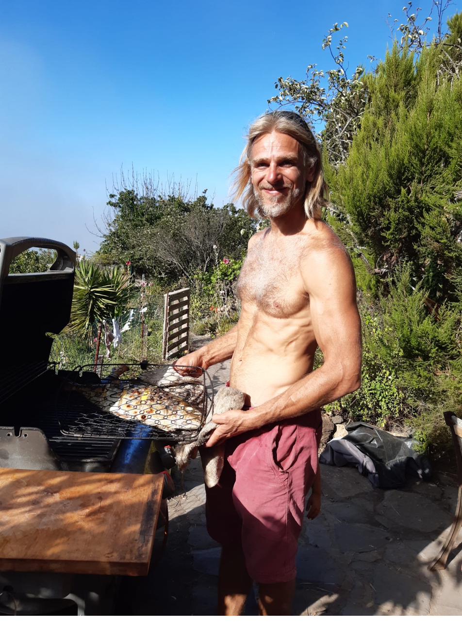 Grilling fresh catch on the BBQ