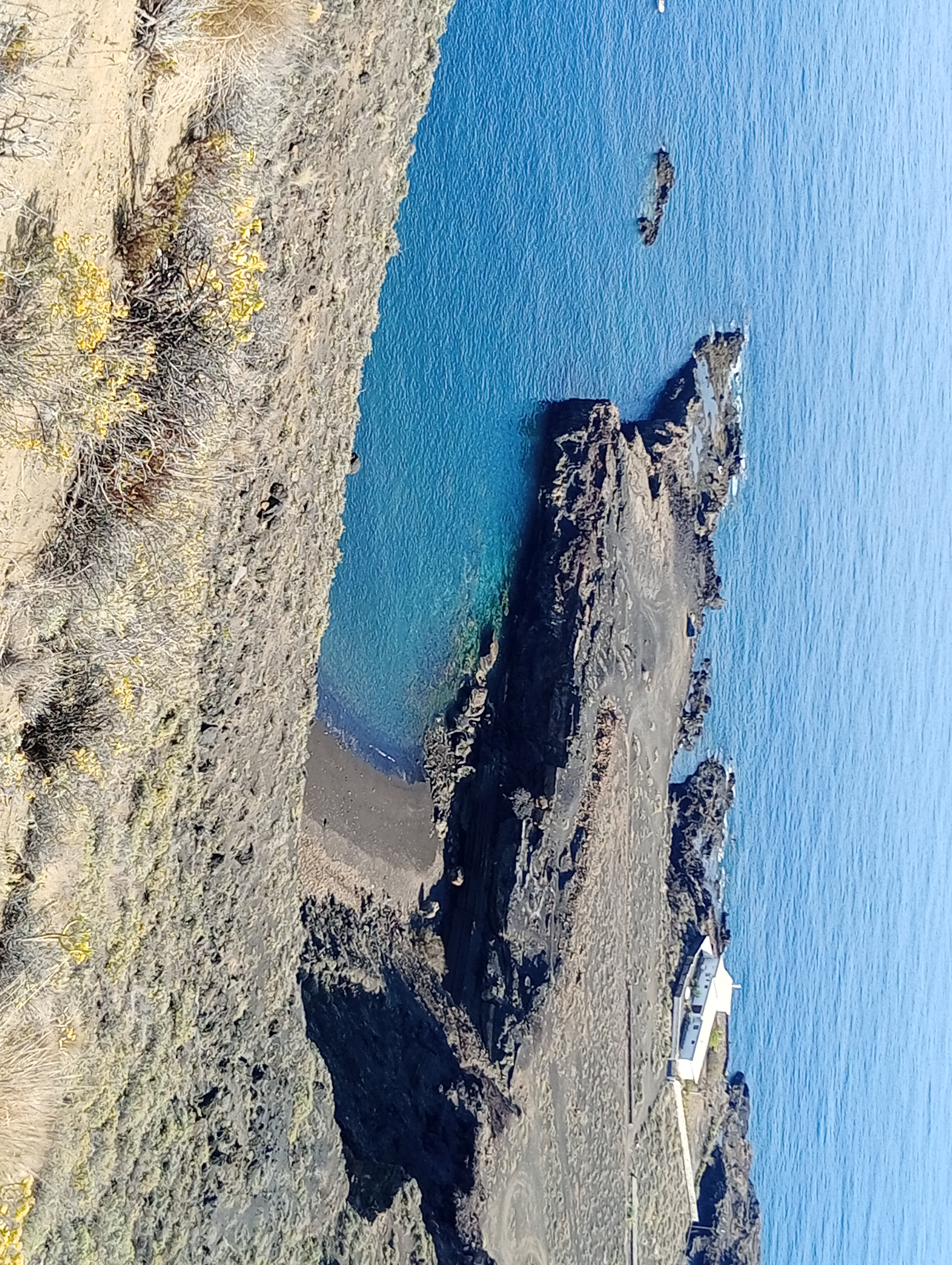Lava coast turquoise water